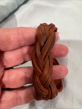 Braided Brown Leather Women’s  Bracelet